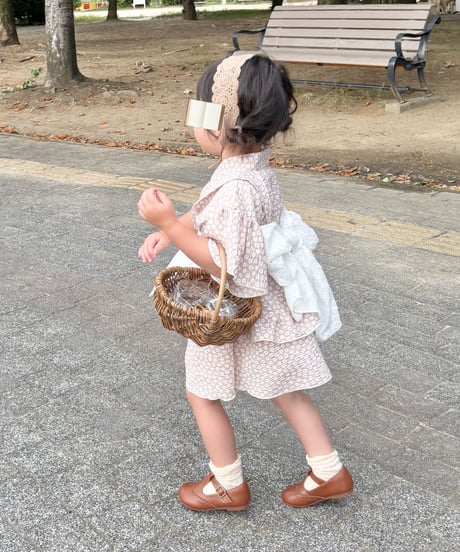 retro kids jinbei《petit flower》