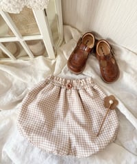 balloon pumpkin pants《natural plaid》