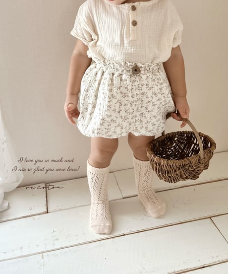 balloon pumpkin pants《french flower》