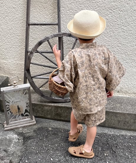 retro kids jinbei《sick rose》