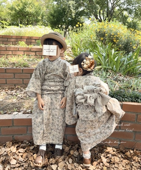 retro kids yukata (sick rose)