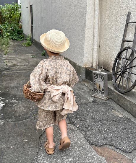 retro kids jinbei《sick rose》