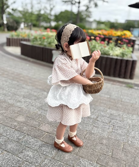 retro kids jinbei《petit flower》