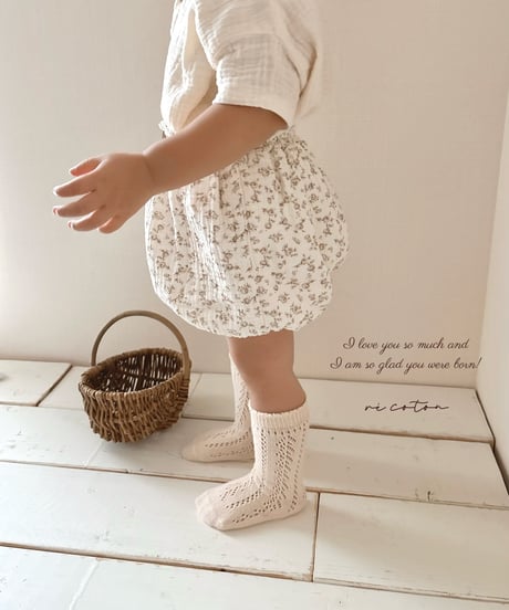 balloon pumpkin pants《french flower》