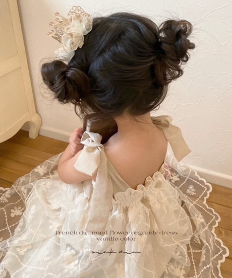 french diamond flower organdy dress