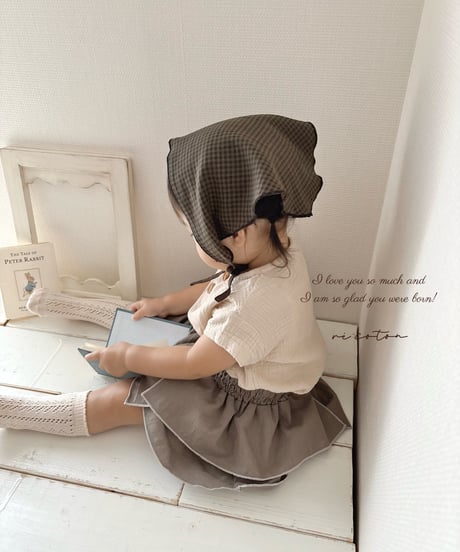 layered frill culotte《greige》