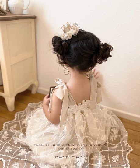 french diamond flower organdy dress