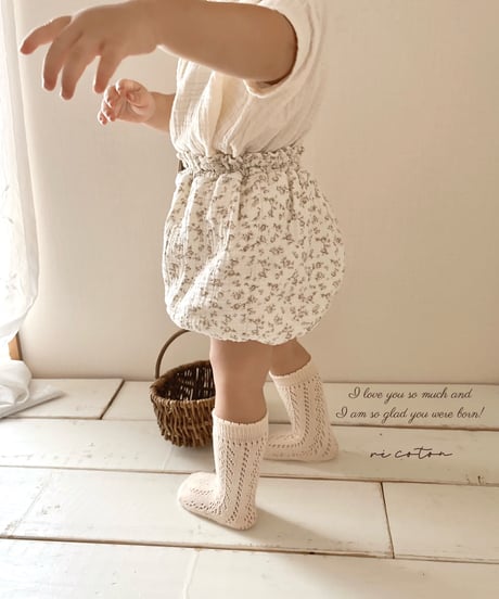 balloon pumpkin pants《french flower》