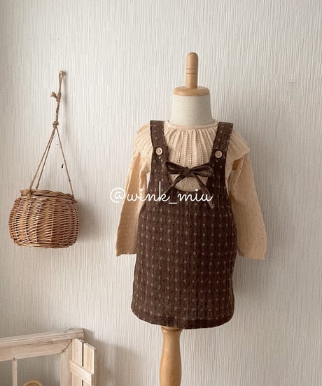 retro dot wool jumper skirt