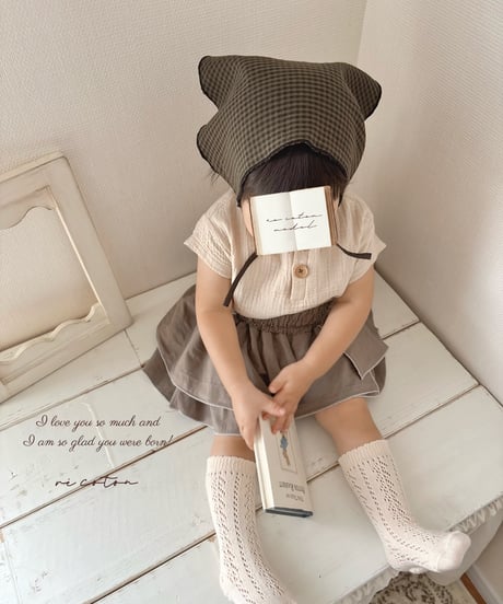 layered frill culotte《greige》