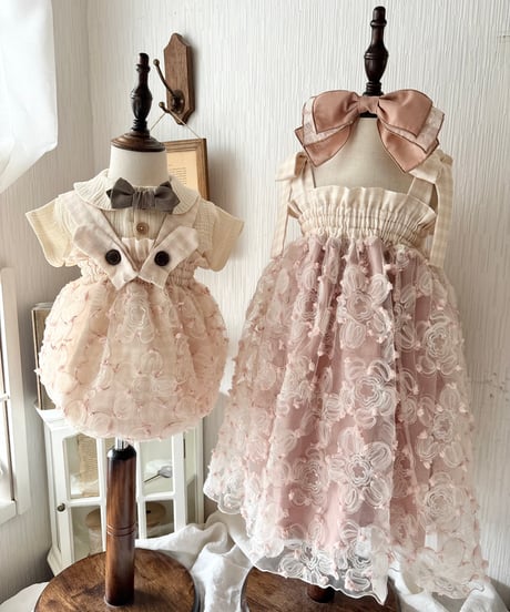 pinky flower tulle omekashi dress
