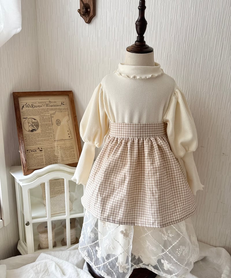 lib knit docking organdy onepiece | wink miu