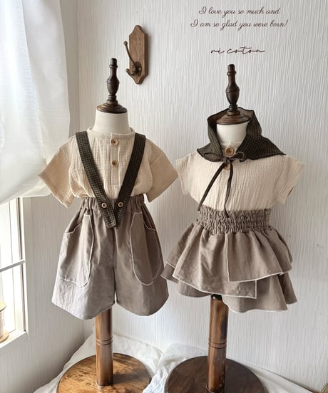 layered frill culotte《greige》