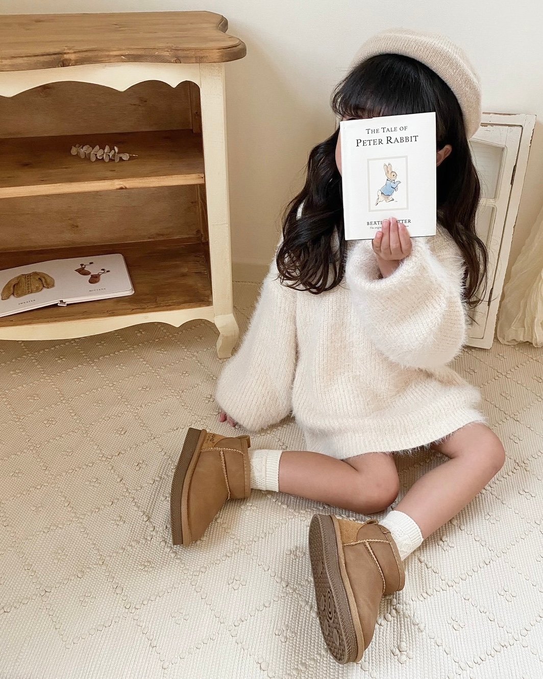 2 tone mouton boots | wink miu