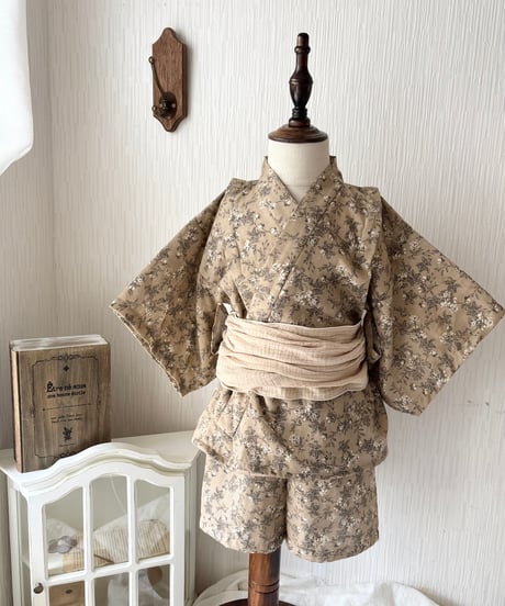retro kids jinbei《sick rose》