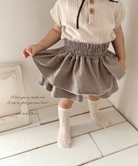 layered frill culotte《greige》
