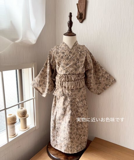 retro kids yukata (sick rose)