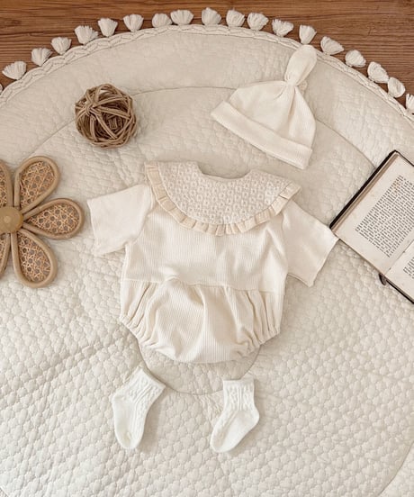 ceremony lib knit pumpkin rompers