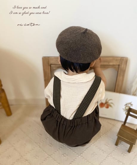 big pocket half pants《chocolate》