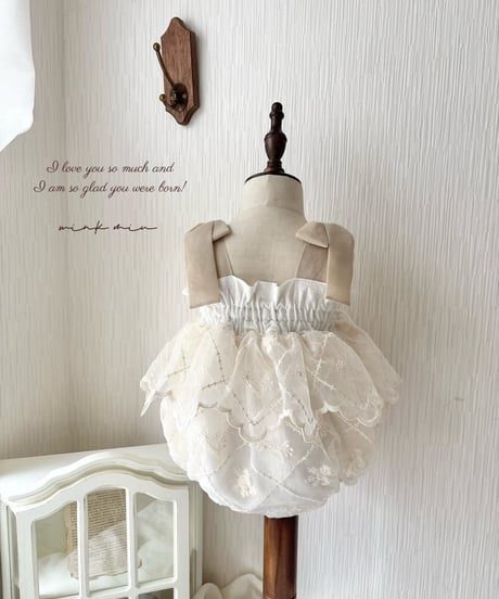 french diamond flower fairy rompers dress