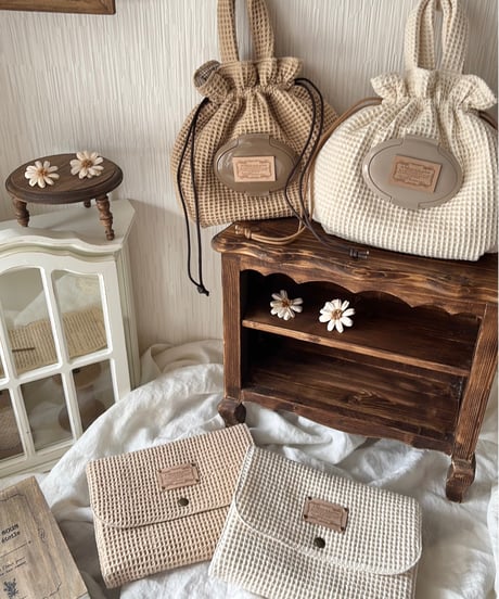 baby's napkin pouch 《milk / cafe au lait》