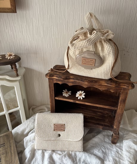 baby's napkin pouch 《milk / cafe au lait》