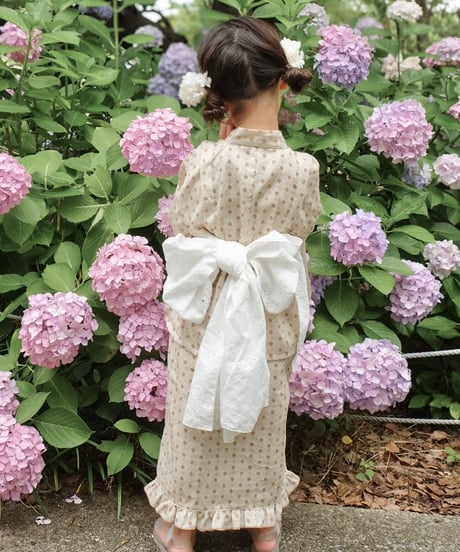 retro kids yukata《dia flower》