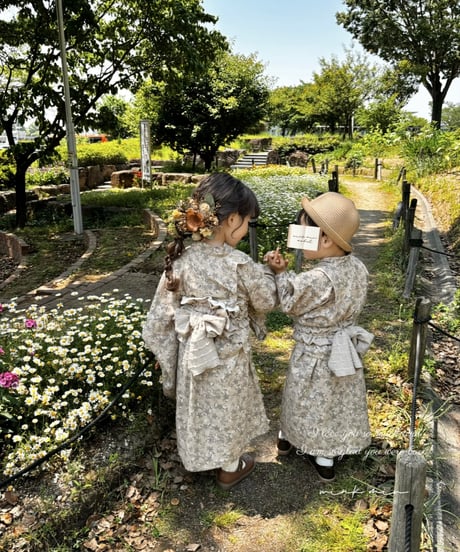 retro kids yukata (sick rose)