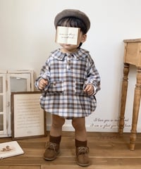 retro tartan shirt rompers