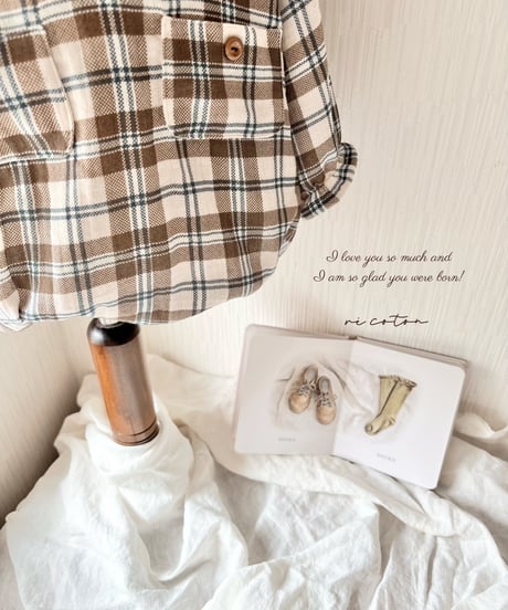 retro tartan shirt rompers
