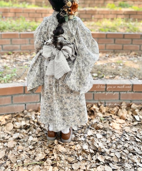 retro kids yukata (sick rose)