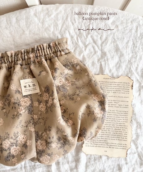 balloon pumpkin pants《antique rose》