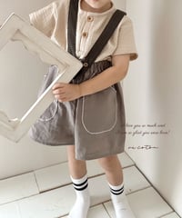 big pocket half pants《greige》