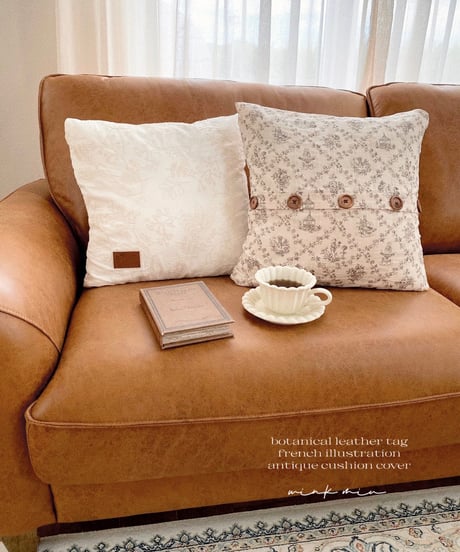【即納ラスト１点】 french illustration antique cushion cover