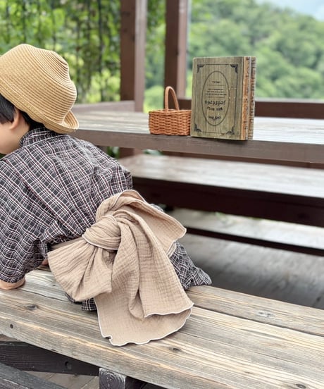retro kids jinbei《retro tartan》