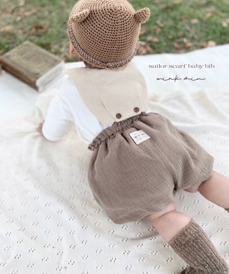 sailor scarf baby bib