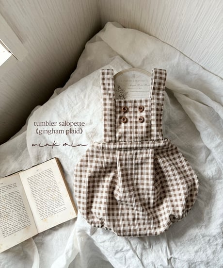 tumbler salopette《gingham plad》