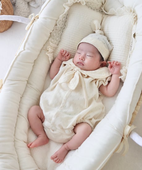 ceremony openwork mesh rompers