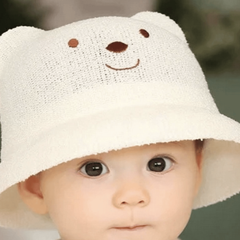 ゆり様オーダーページ　くまさん麦わら帽子　ハンドメイド How to Crochet a Baby Sunhat🐻Bear♡Granny Suquare Motif