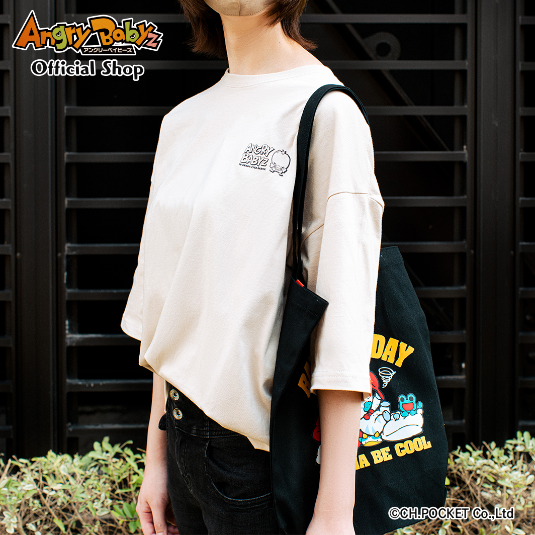 ビッグシルエットTシャツ 【NICE JUMP BY MIC ベージュ】 | Angry Ba