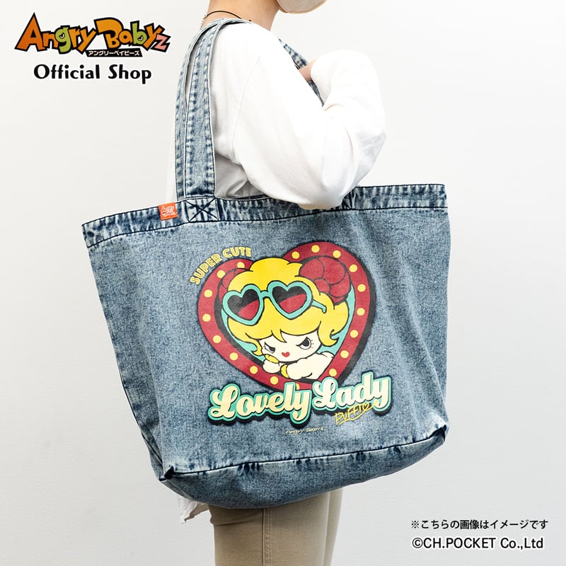ビッグデニムトート【Lovely Lady】 | Angry Babyz Official Shop