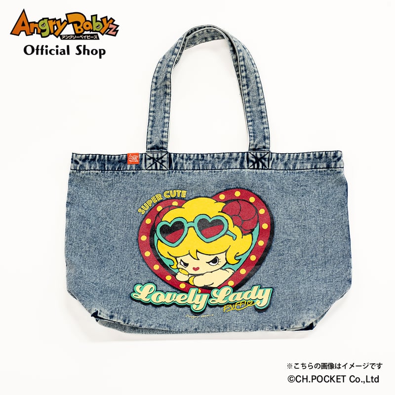 ビッグデニムトート【Lovely Lady】 | Angry Babyz Official Shop