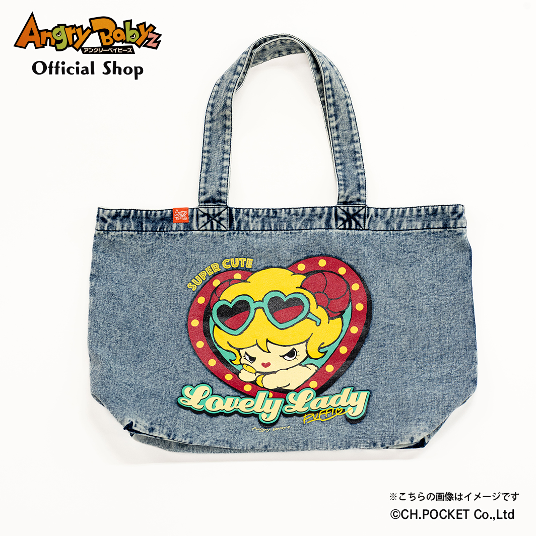 ビッグデニムトート【Lovely Lady】 | Angry Babyz Official Shop