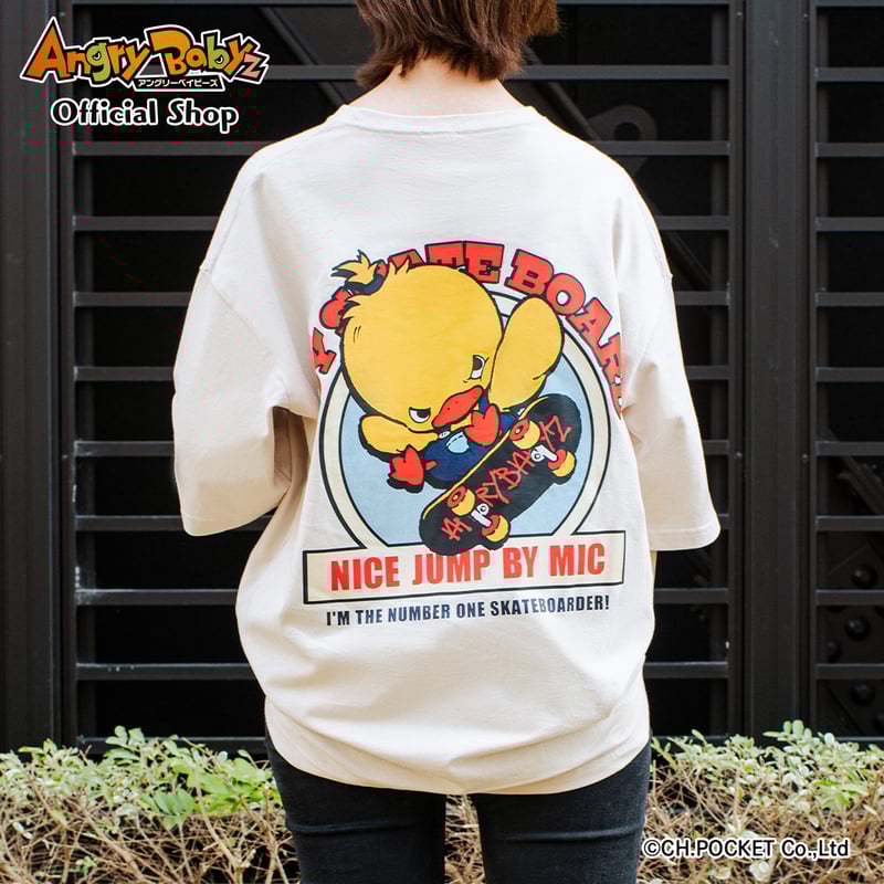 ビッグシルエットTシャツ 【NICE JUMP BY MIC ベージュ