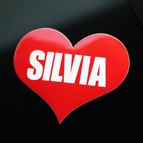 SILVIA HEART RED STICKER - シルビア ハート レッド ステッカー / NISSAN 日産 JDM  ドリフト カスタム