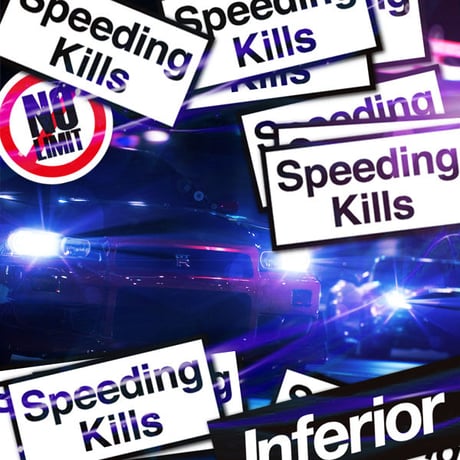 speeding Kills STICKER  - ステッカー / JDM USDM  DRIFT