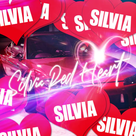 SILVIA HEART RED STICKER - シルビア ハート レッド ステッカー / NISSAN 日産 JDM  ドリフト カスタム