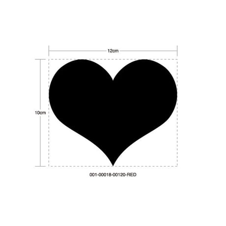 IMPREZA HEART RED STICKER - インプレッサ ハート レッド ステッカー  / SUBARU スバル WRX JDM