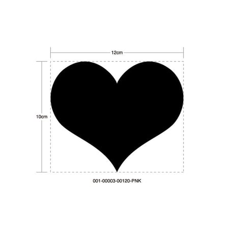 VTEC HEART PINK STICKER - ブイテック ハート ピンク ステッカー / HONDA CIVIC ホンダ シビック JDM