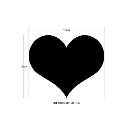MARK 2 HEART RED STICKER - マーク2 ハート レッド ステッカー / TOYOTA 豊田 トヨタ JZX100 JZX90 1JZ JDM ドリフト